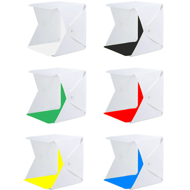 Portable Photo Studio Light Box with Multi-Colored Backdrops - Image 13