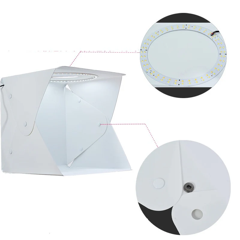 Portable Photo Studio Light Box with Multi-Colored Backdrops - Image 14