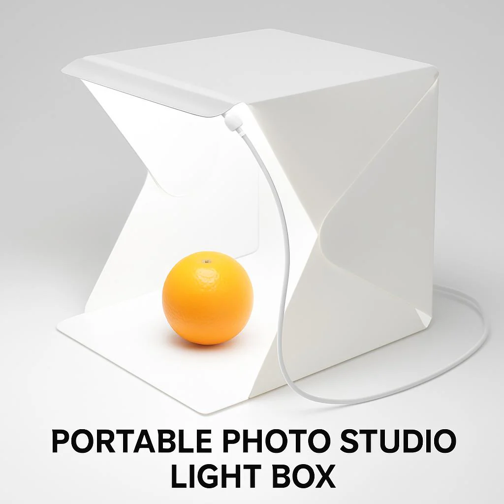Portable Photo Studio Light Box with Multi-Colored Backdrops - Image 4