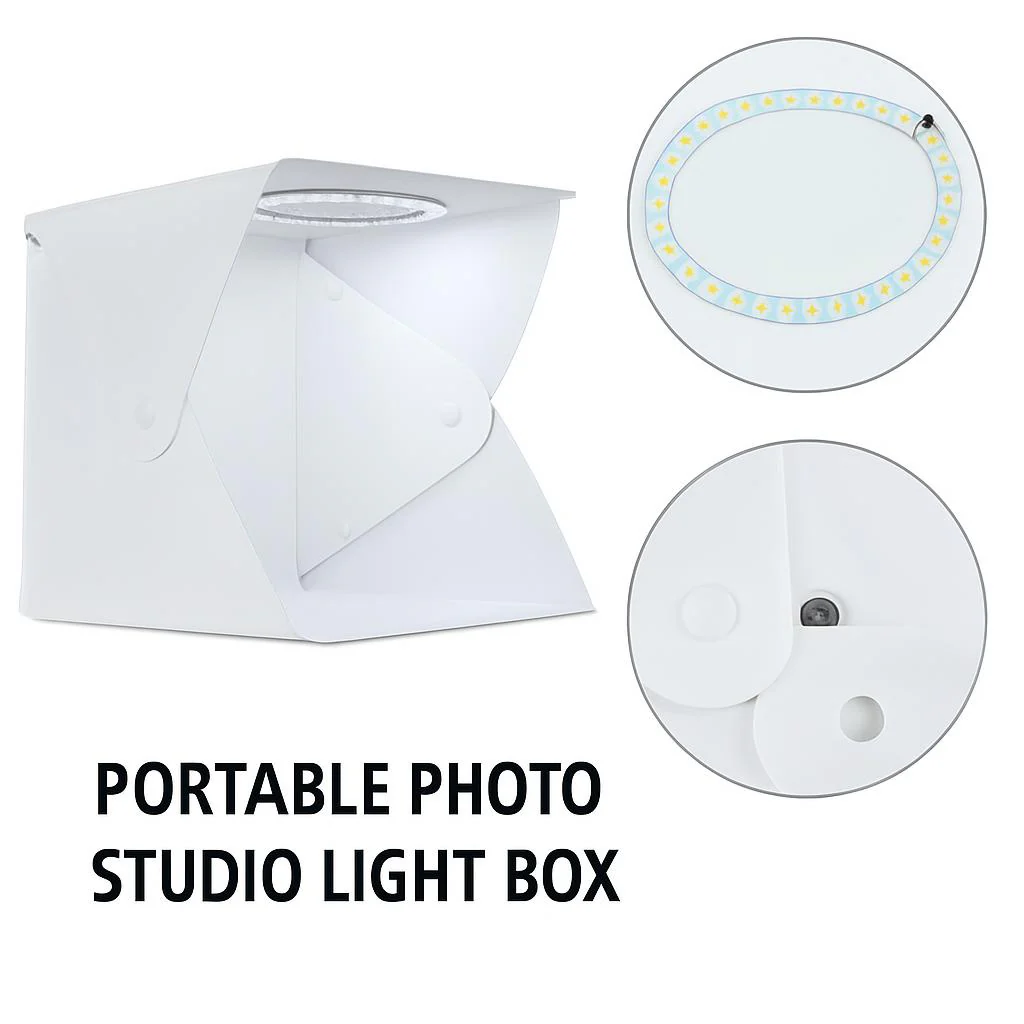 Portable Photo Studio Light Box with Multi-Colored Backdrops - Image 7