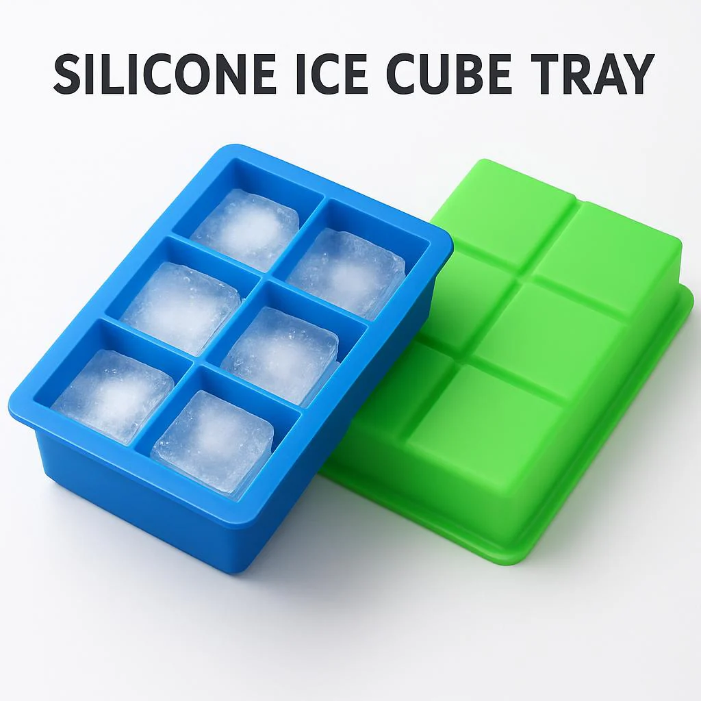 Silicone Ice Cube Tray - Durable, Reusable, Eco-Friendly - Image 3