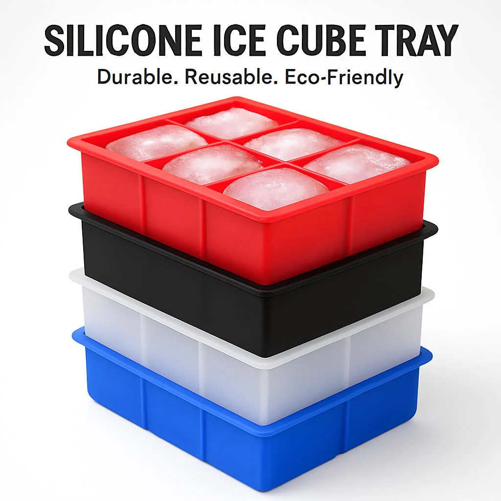 Silicone Ice Cube Tray - Durable, Reusable, Eco-Friendly - Image 5