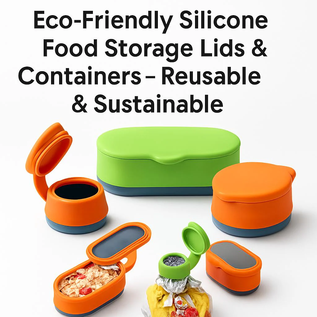 Eco-Friendly Silicone Food Storage Lids & Containers - Reusable & Sustainable - Image 3