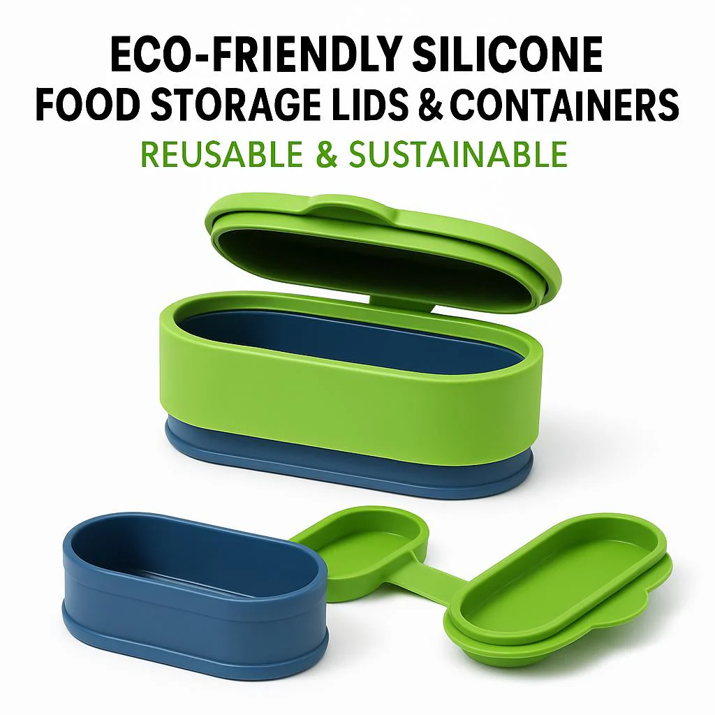 Eco-Friendly Silicone Food Storage Lids & Containers - Reusable & Sustainable - Image 4