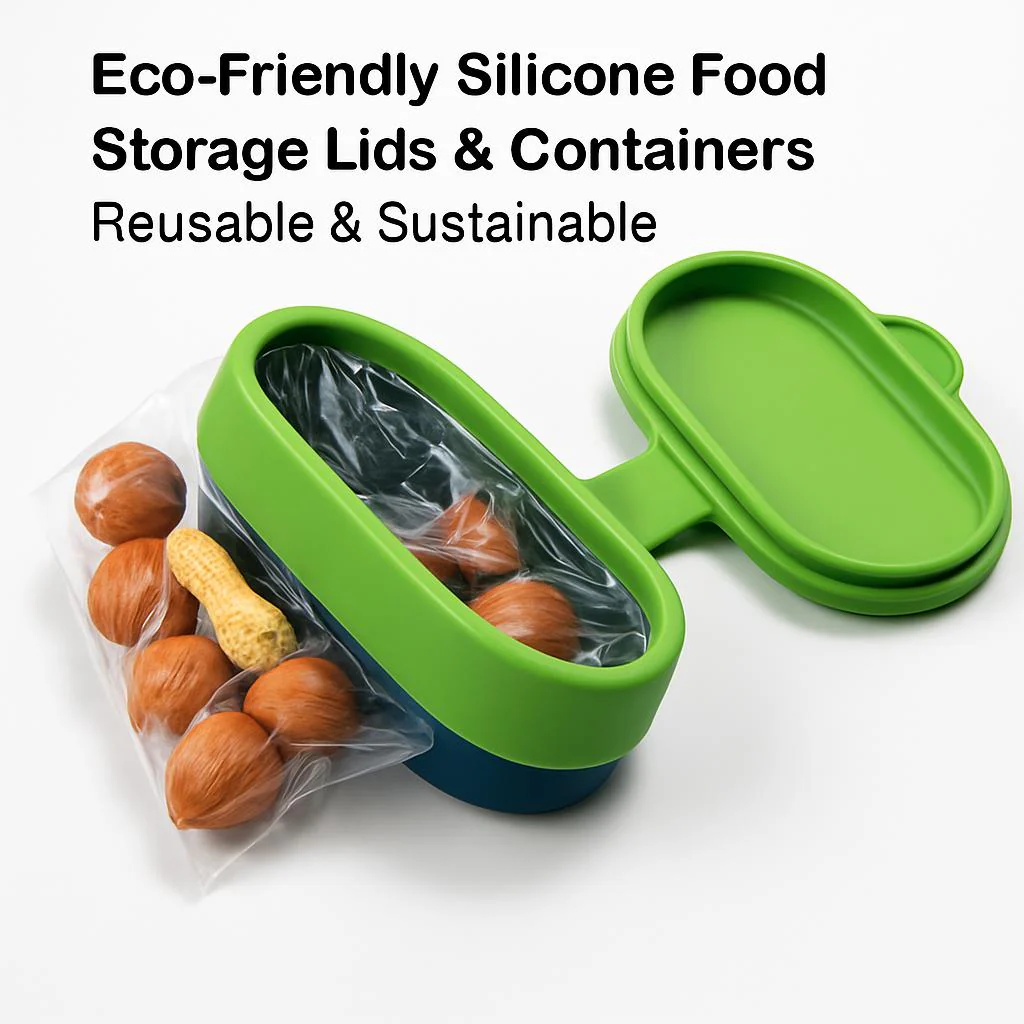 Eco-Friendly Silicone Food Storage Lids & Containers - Reusable & Sustainable - Image 5
