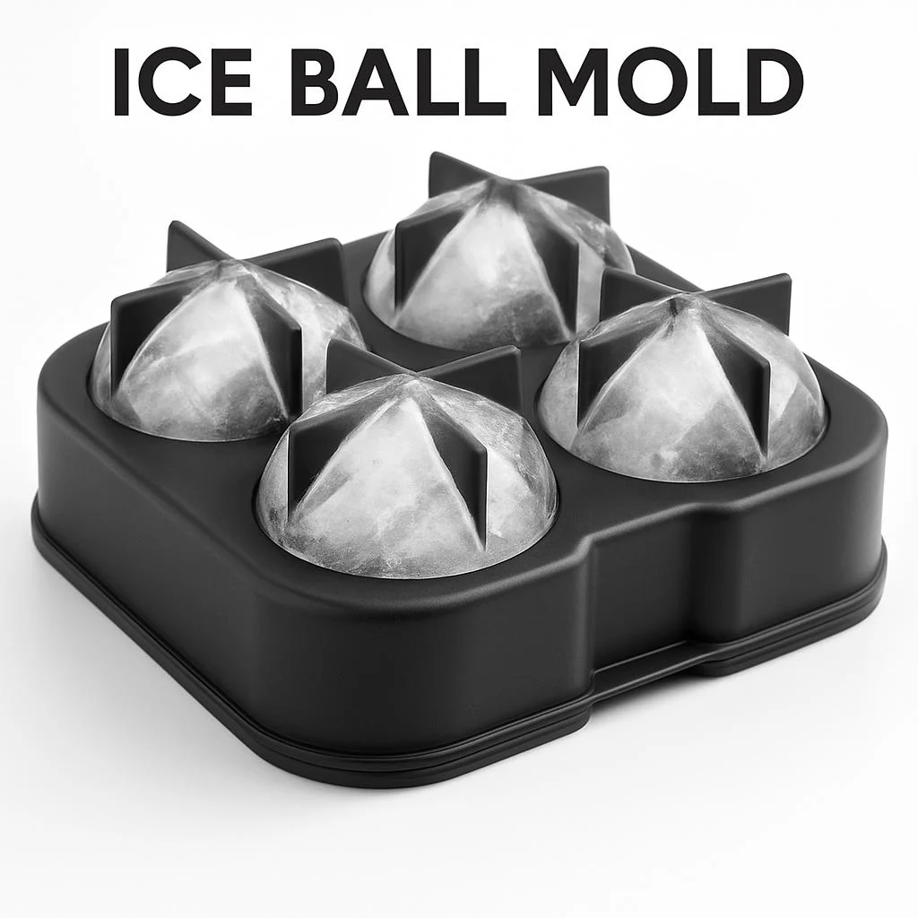 Eco-Friendly Silicone Ice Ball Mold - Reusable & Durable - Image 4