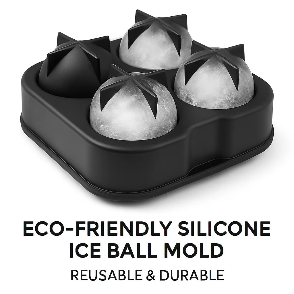 Eco-Friendly Silicone Ice Ball Mold - Reusable & Durable - Image 8