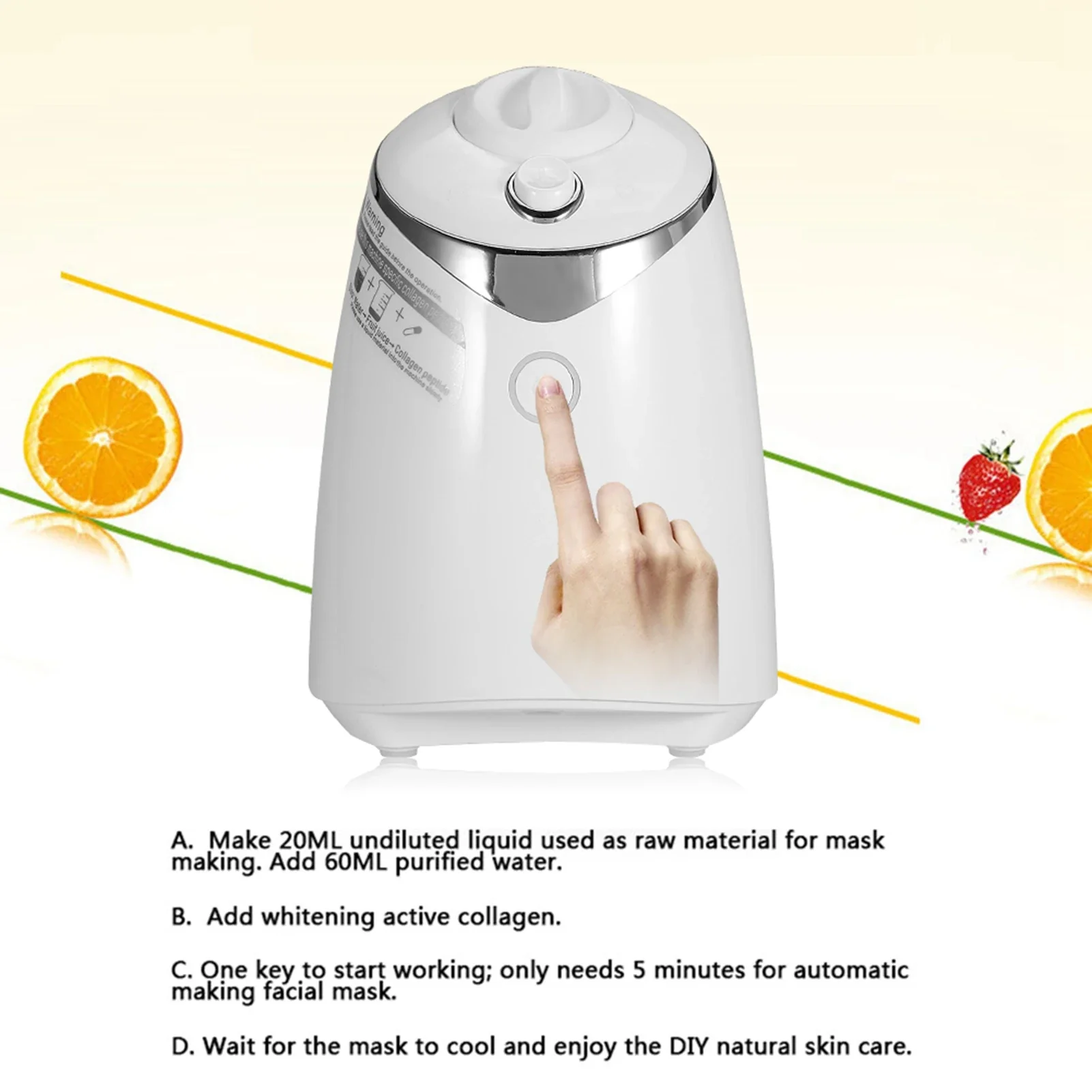 Fruit Mask Machine DIY Natural Fruit Vegetable Face Mask Maker Facial Care Fresh Collagen Beauty Machine Vegetable Mask Machine - Image 2
