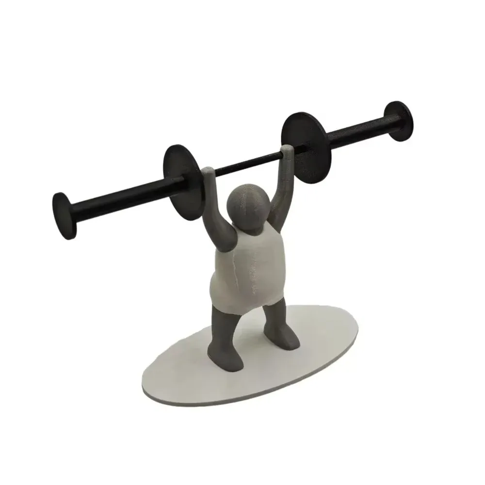 Funny Weightlifter Toilet Roll Holder Space Saving Plastic 3D Printed Toilet Paper Rack Fitness Themed - Image 17