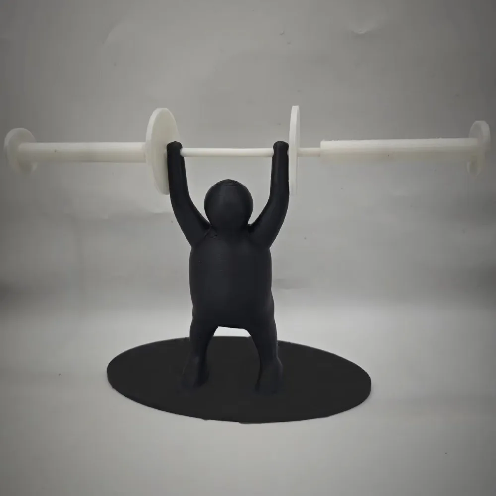 Funny Weightlifter Toilet Roll Holder Space Saving Plastic 3D Printed Toilet Paper Rack Fitness Themed - Image 9