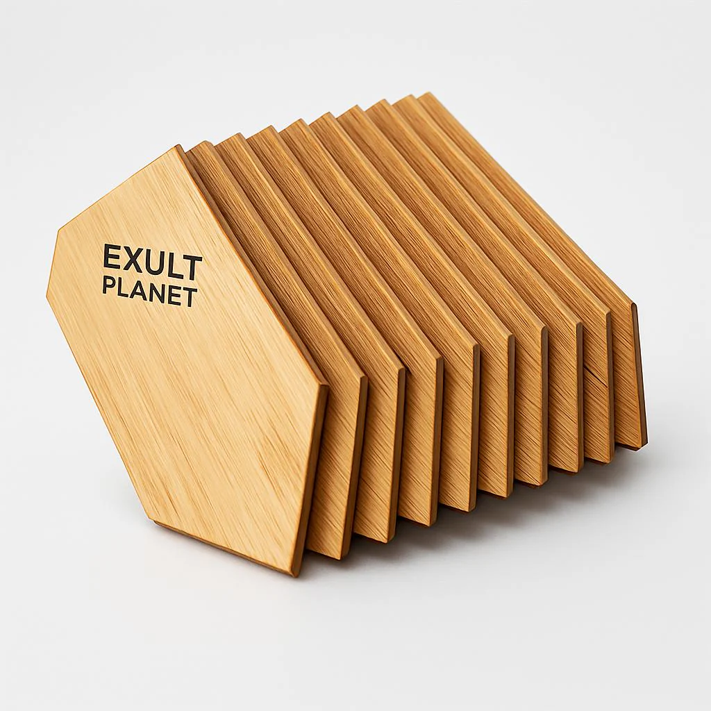 Eco-Friendly Geometric Wooden Hooks for Home Organization - Image 6