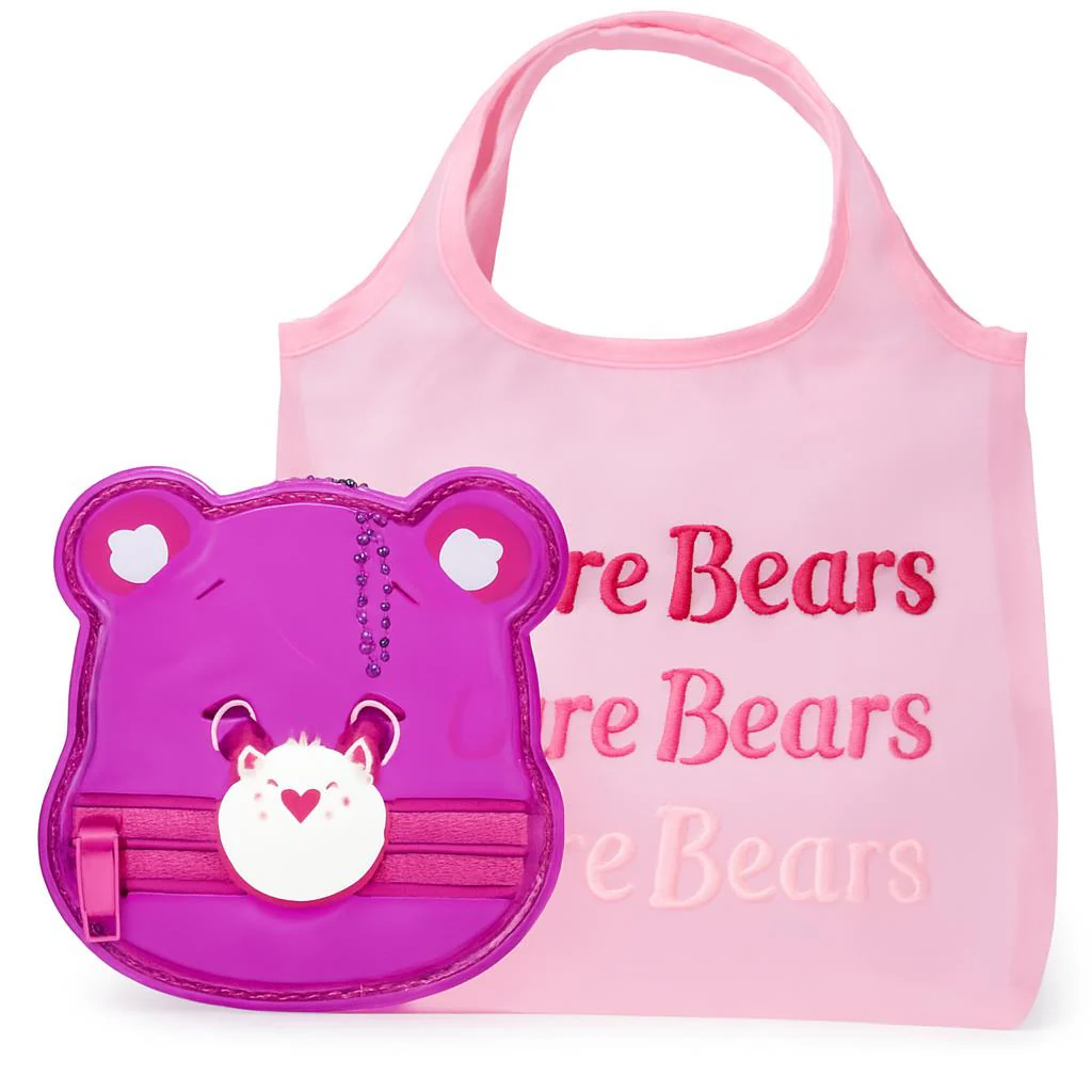 Eco-Friendly Reusable Shopping Bags with Bear Pouches - Purple, Pink, Blue - Image 5