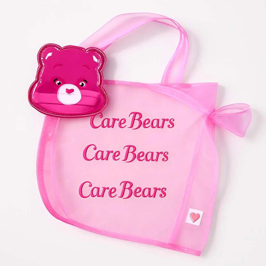 Eco-Friendly Reusable Shopping Bags with Bear Pouches - Purple, Pink, Blue - Image 6