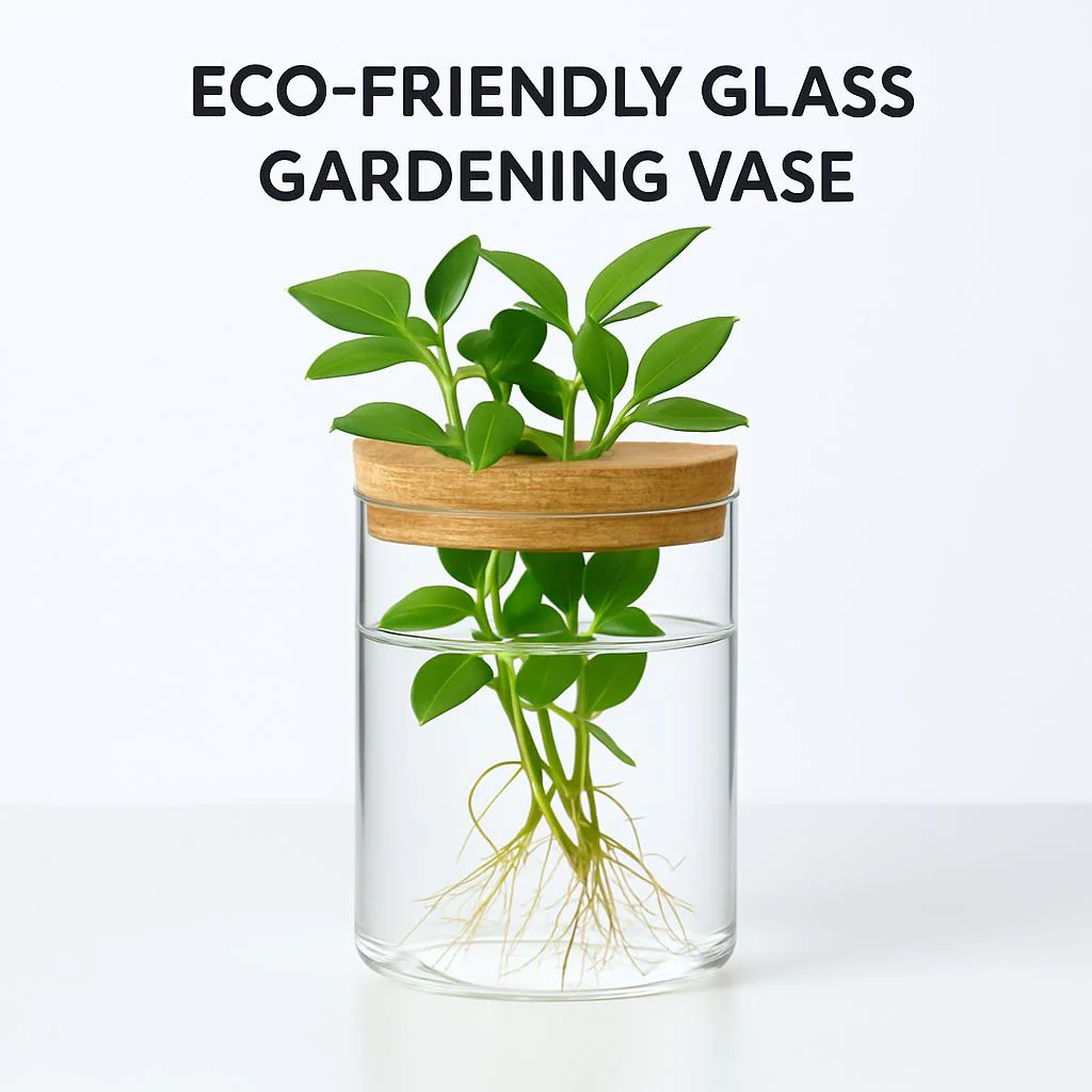 Eco-Friendly Glass Gardening Vase for Home & Office - Image 2