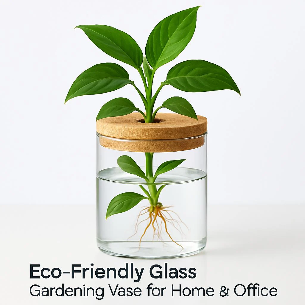 Eco-Friendly Glass Gardening Vase for Home & Office - Image 8