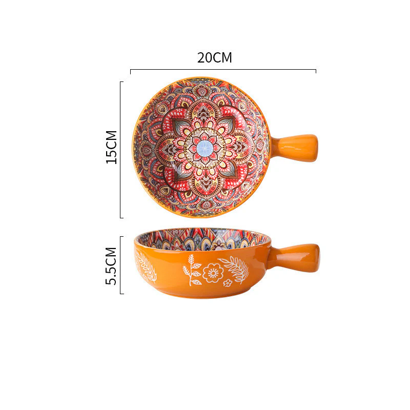 Eco-Friendly Multicolored Ceramic Salad & Dessert Bowls - Image 15