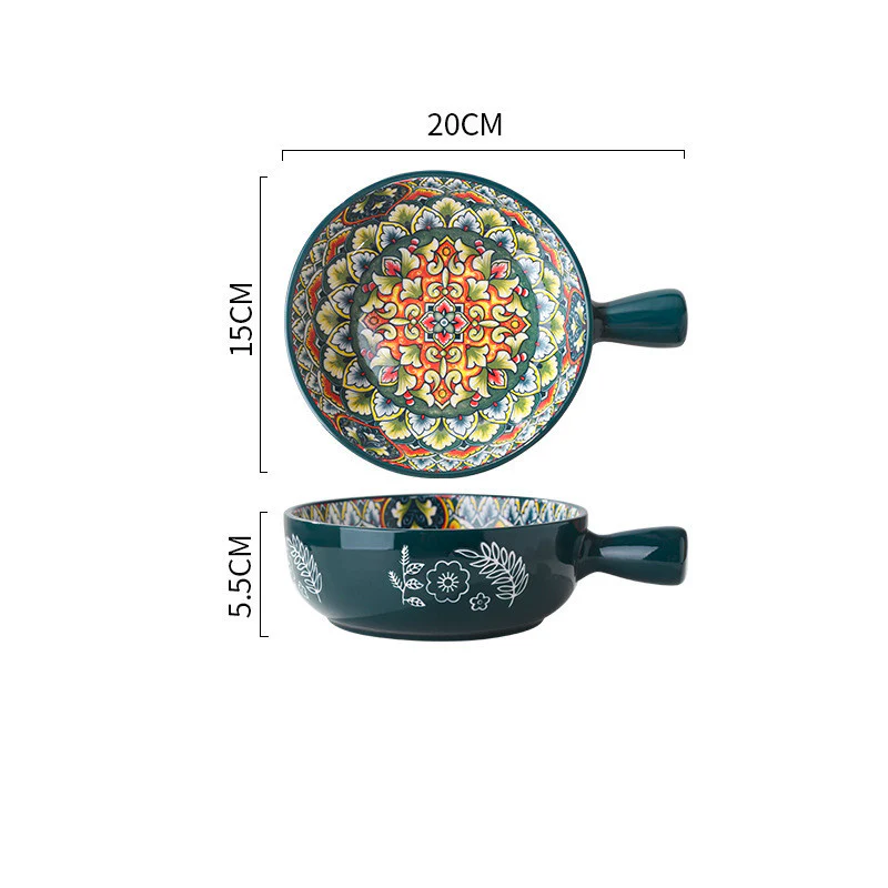 Eco-Friendly Multicolored Ceramic Salad & Dessert Bowls - Image 16
