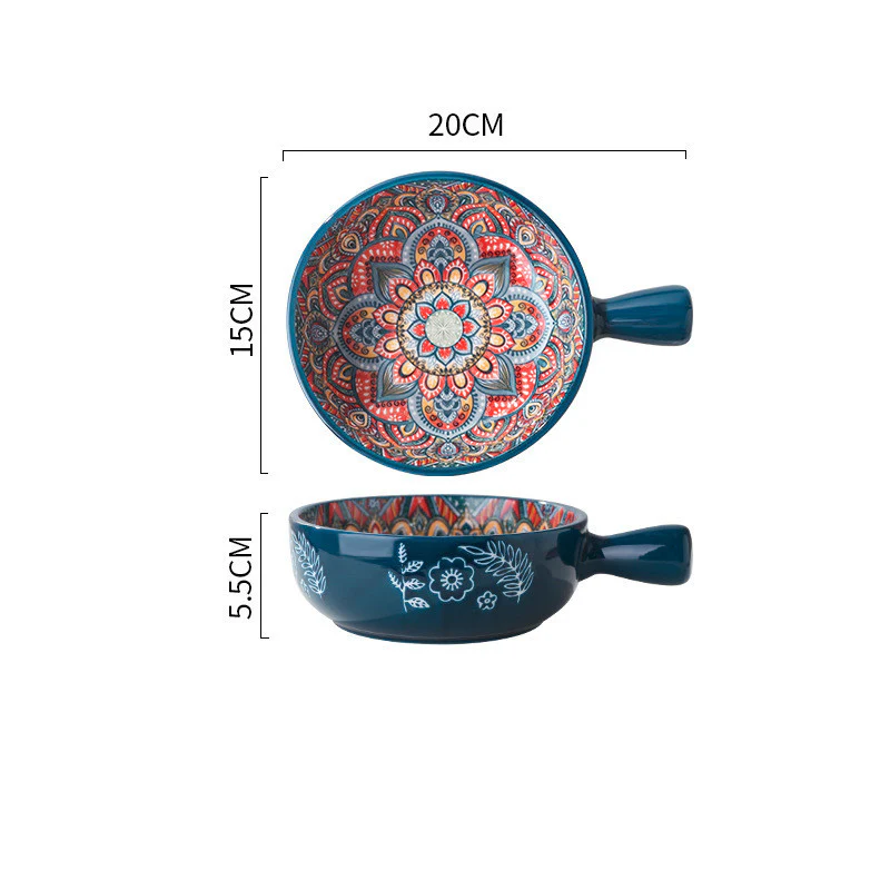 Eco-Friendly Multicolored Ceramic Salad & Dessert Bowls - Image 17