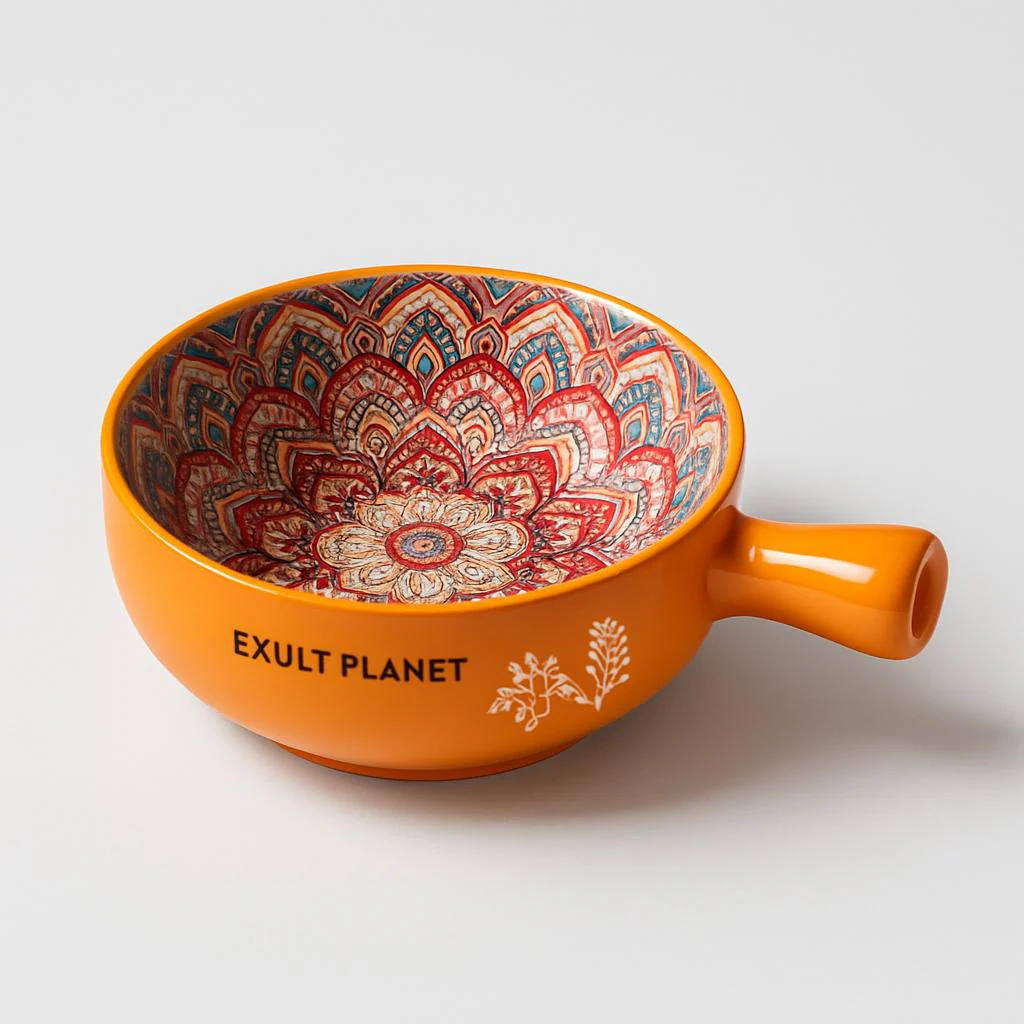 Eco-Friendly Multicolored Ceramic Salad & Dessert Bowls - Image 7