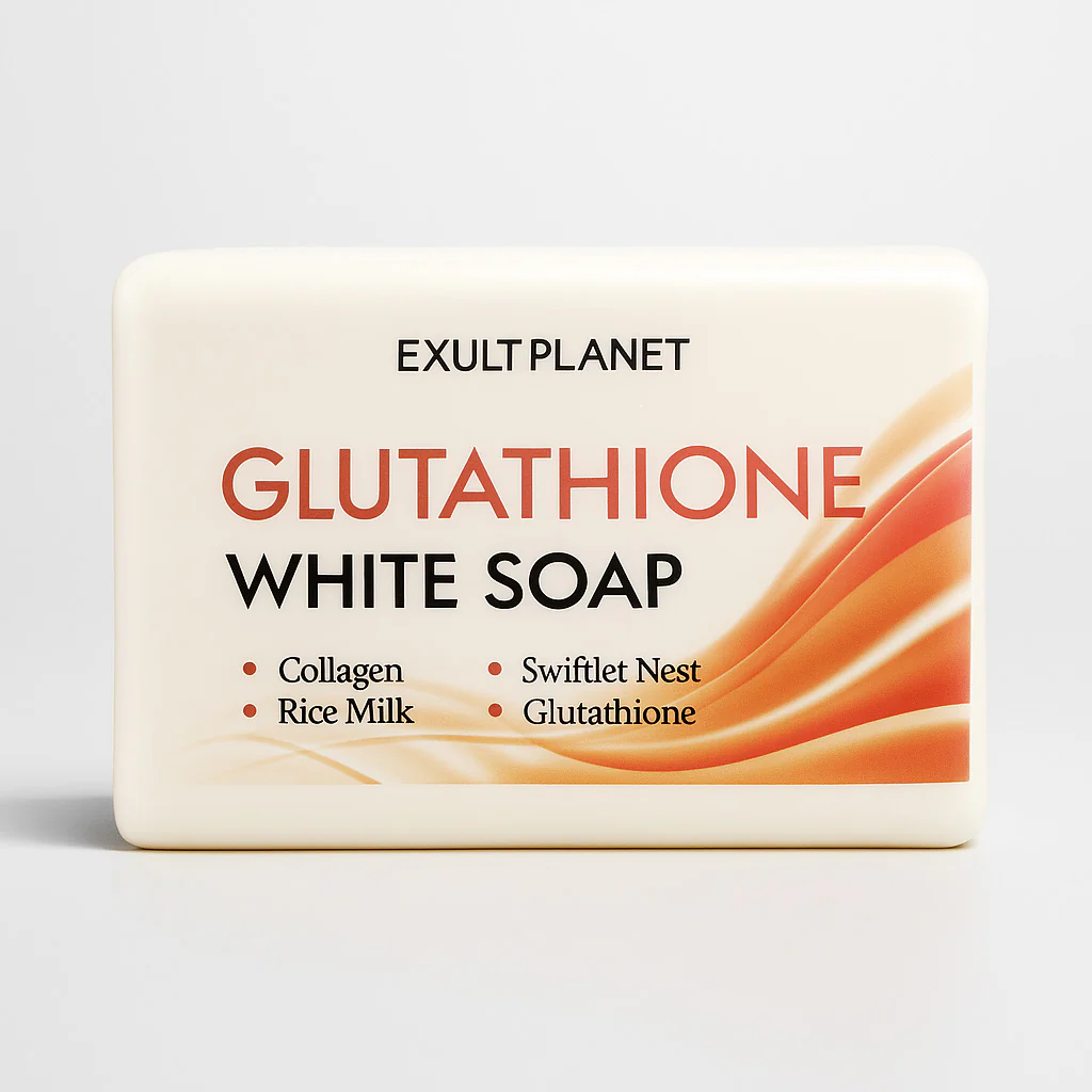 Natural Glutathione White Soap Bar for Skin Whitening and Exfoliation