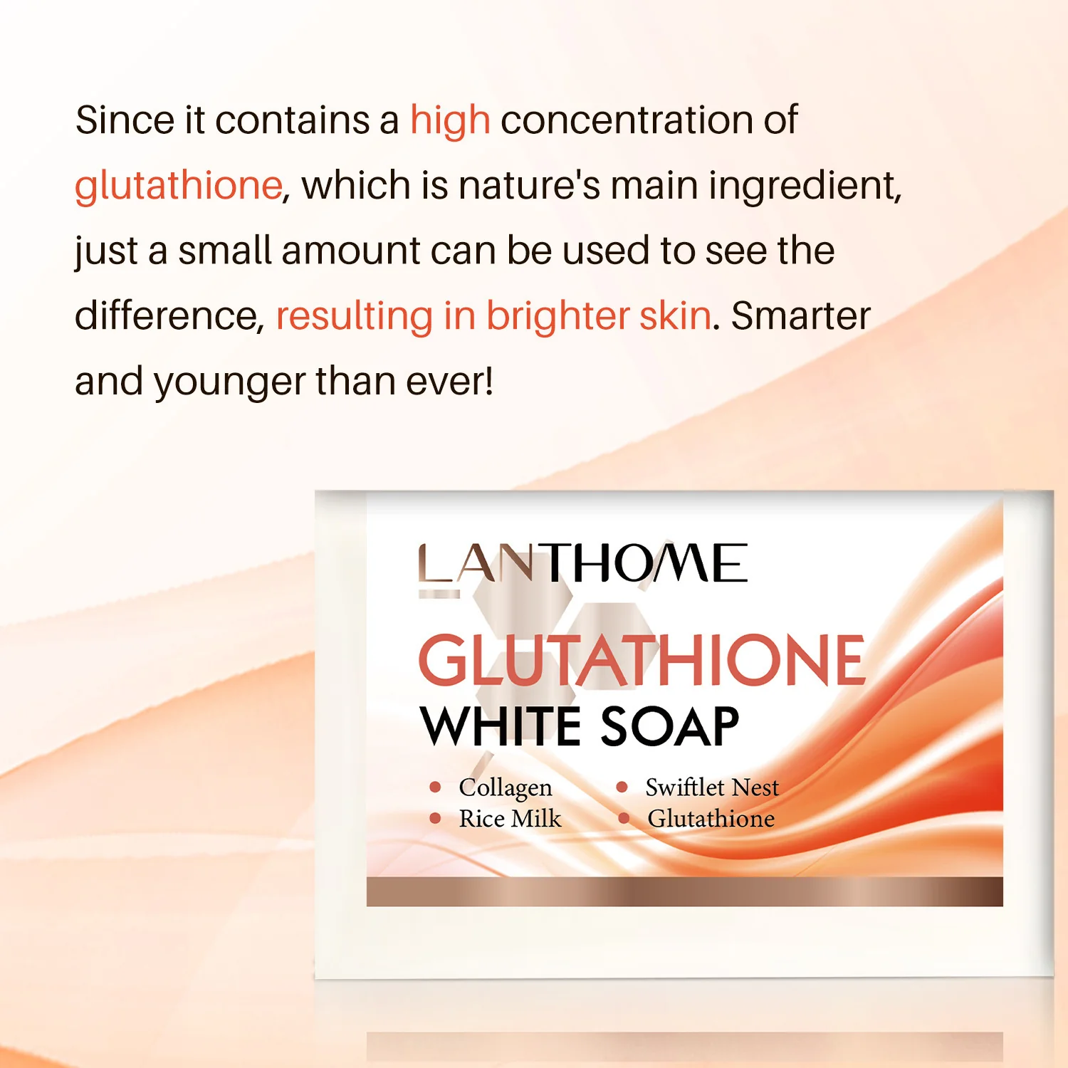 Natural Glutathione White Soap Bar for Skin Whitening and Exfoliation - Image 16