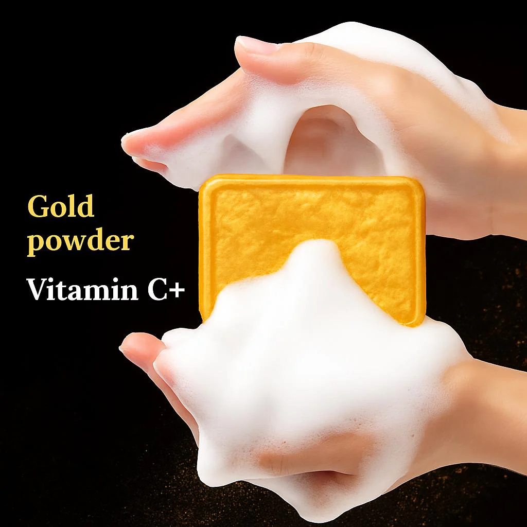 Gold Natural Soap Bar - Eco-Friendly, Biodegradable, Plastic-Free - Image 3