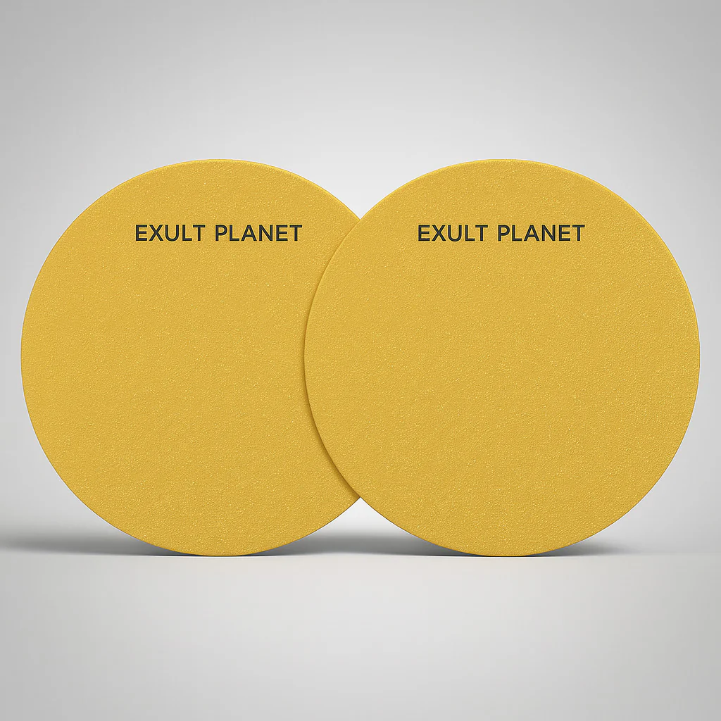 Eco-Friendly Gold Wooden Cake Base