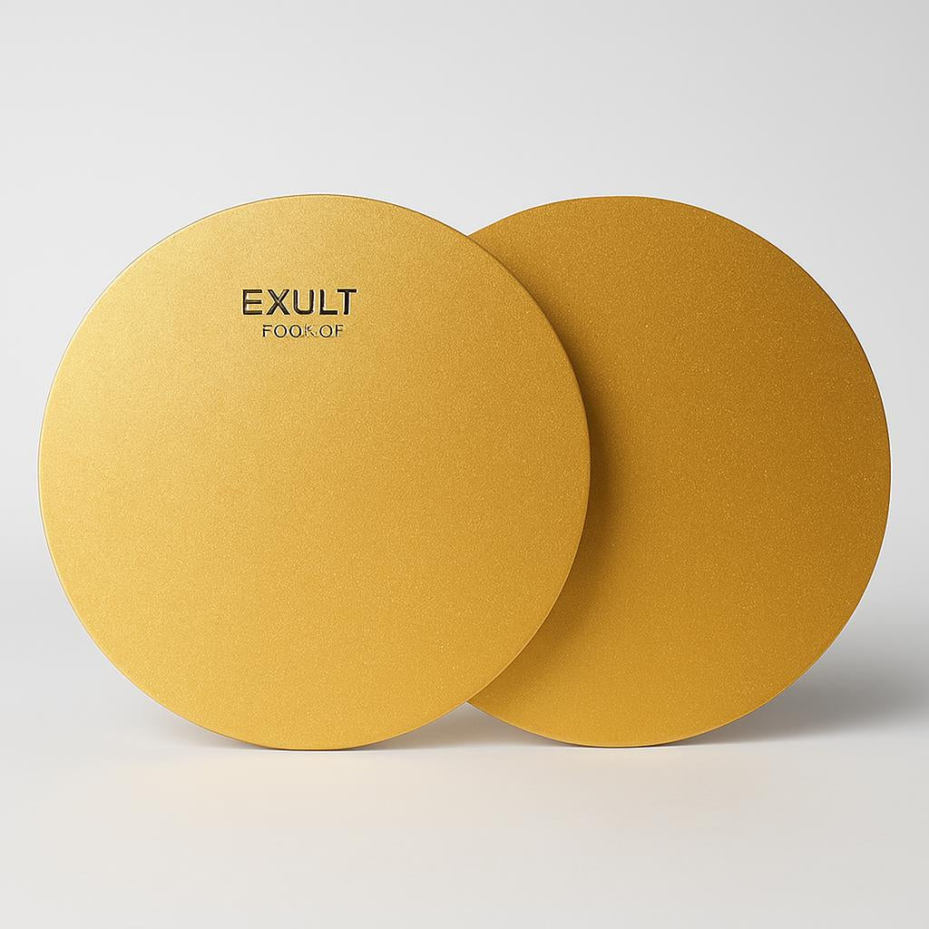 Eco-Friendly Gold Wooden Cake Base - Image 2
