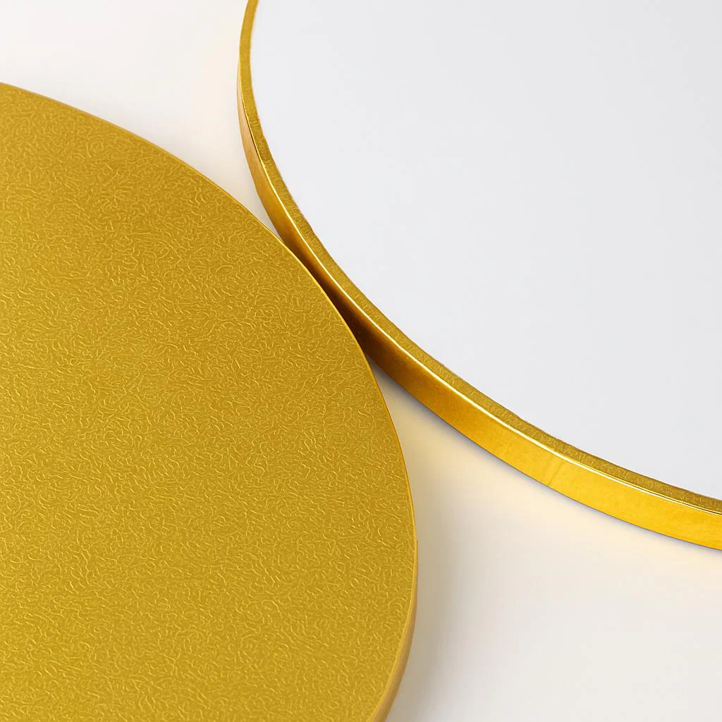 Eco-Friendly Gold Wooden Cake Base - Image 5