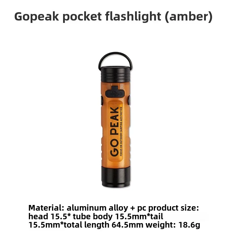 GOPEAK New Pocket Mini Flashlight Outdoor Key Clip Cap Ambient Led Long Endurance Disaster Relief Emergency 5050 Small Light - Image 17
