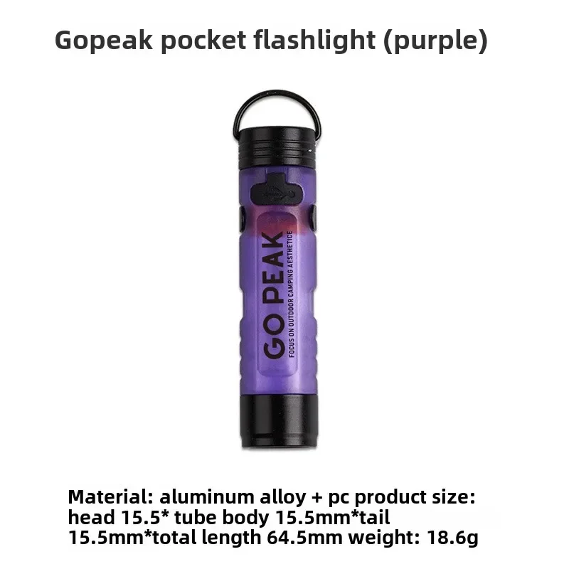 GOPEAK New Pocket Mini Flashlight Outdoor Key Clip Cap Ambient Led Long Endurance Disaster Relief Emergency 5050 Small Light - Image 18