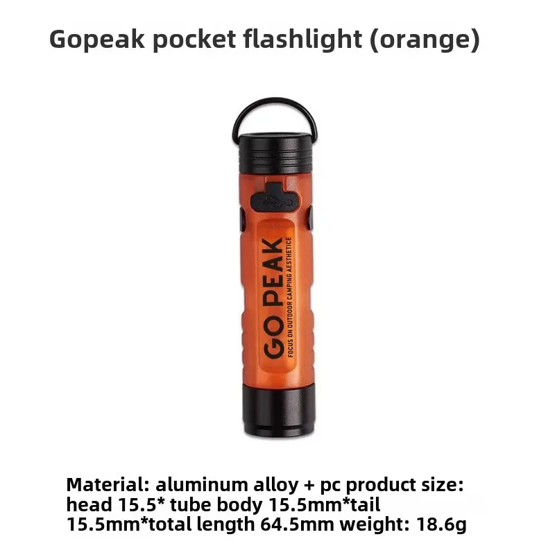 GOPEAK New Pocket Mini Flashlight Outdoor Key Clip Cap Ambient Led Long Endurance Disaster Relief Emergency 5050 Small Light - Image 19