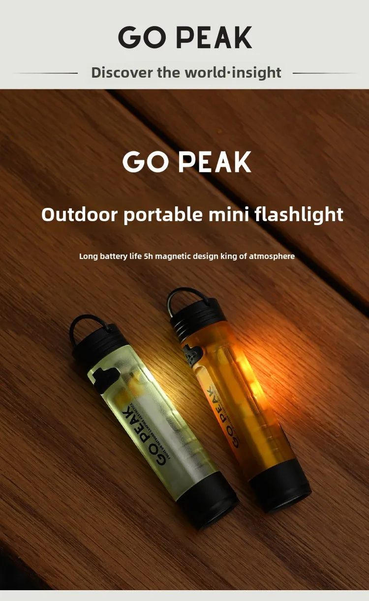 GOPEAK New Pocket Mini Flashlight Outdoor Key Clip Cap Ambient Led Long Endurance Disaster Relief Emergency 5050 Small Light - Image 7