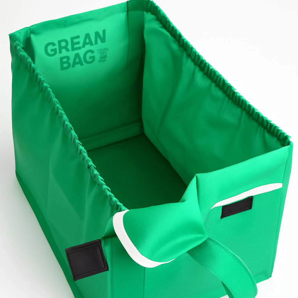 Eco-Friendly Reusable Green Shopping Bag for Groceries - Image 7