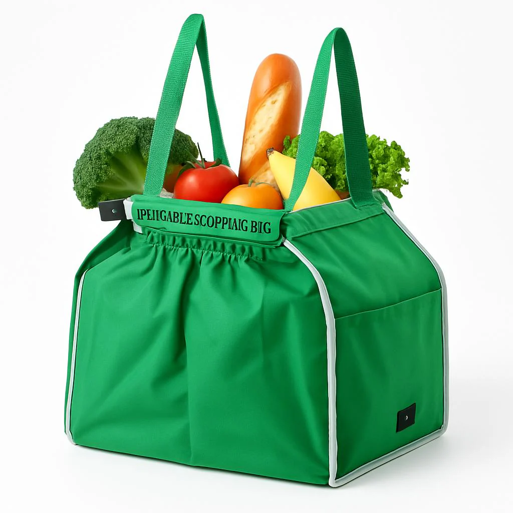 Eco-Friendly Reusable Green Shopping Bag for Groceries - Image 8