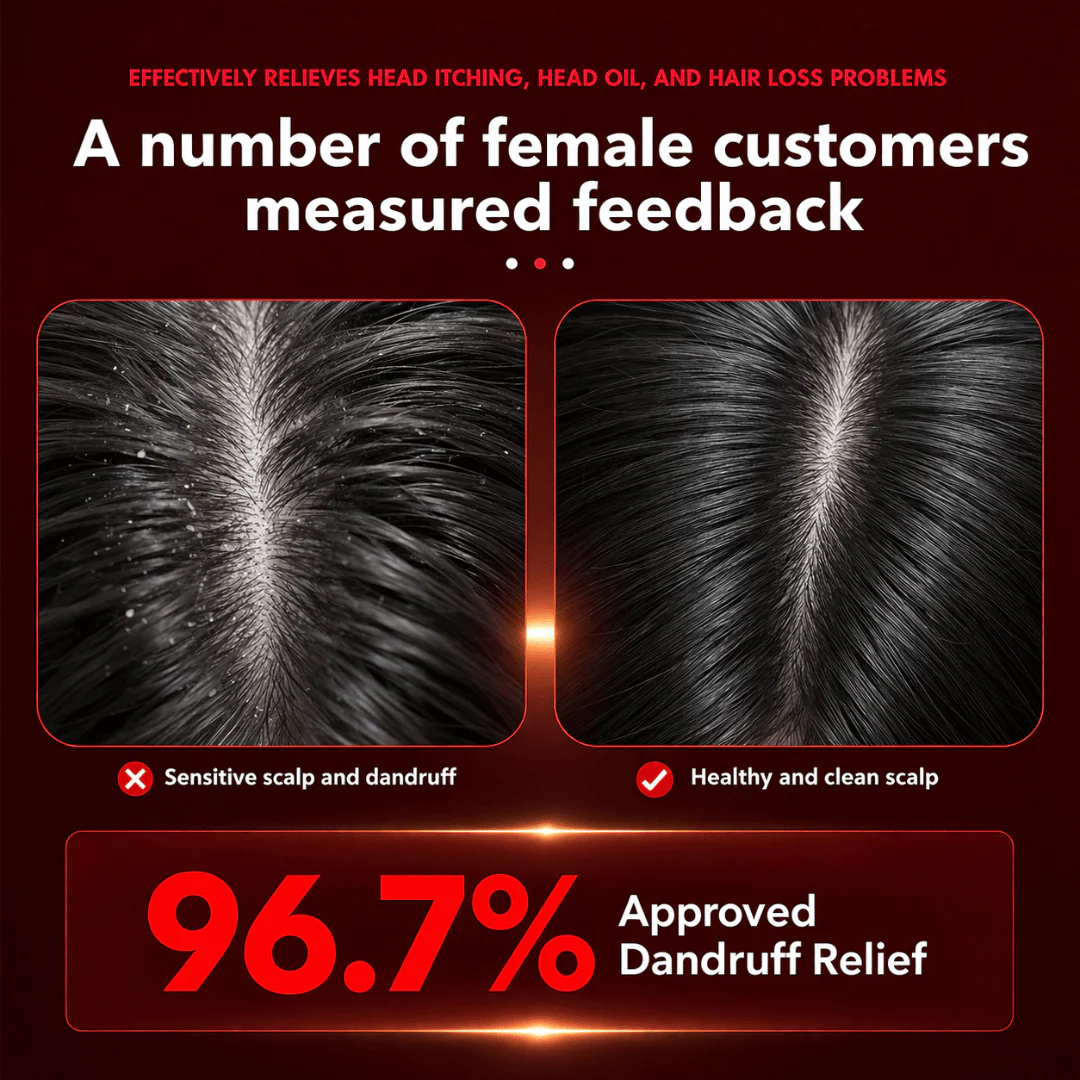 HairBella Blossom™ 3-in-1 Red Light Therapy Hair Brush - Image 6