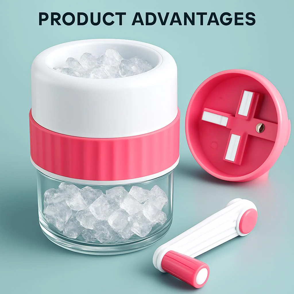 Eco-Friendly Hand Crank Ice Breaker Blender - Image 4