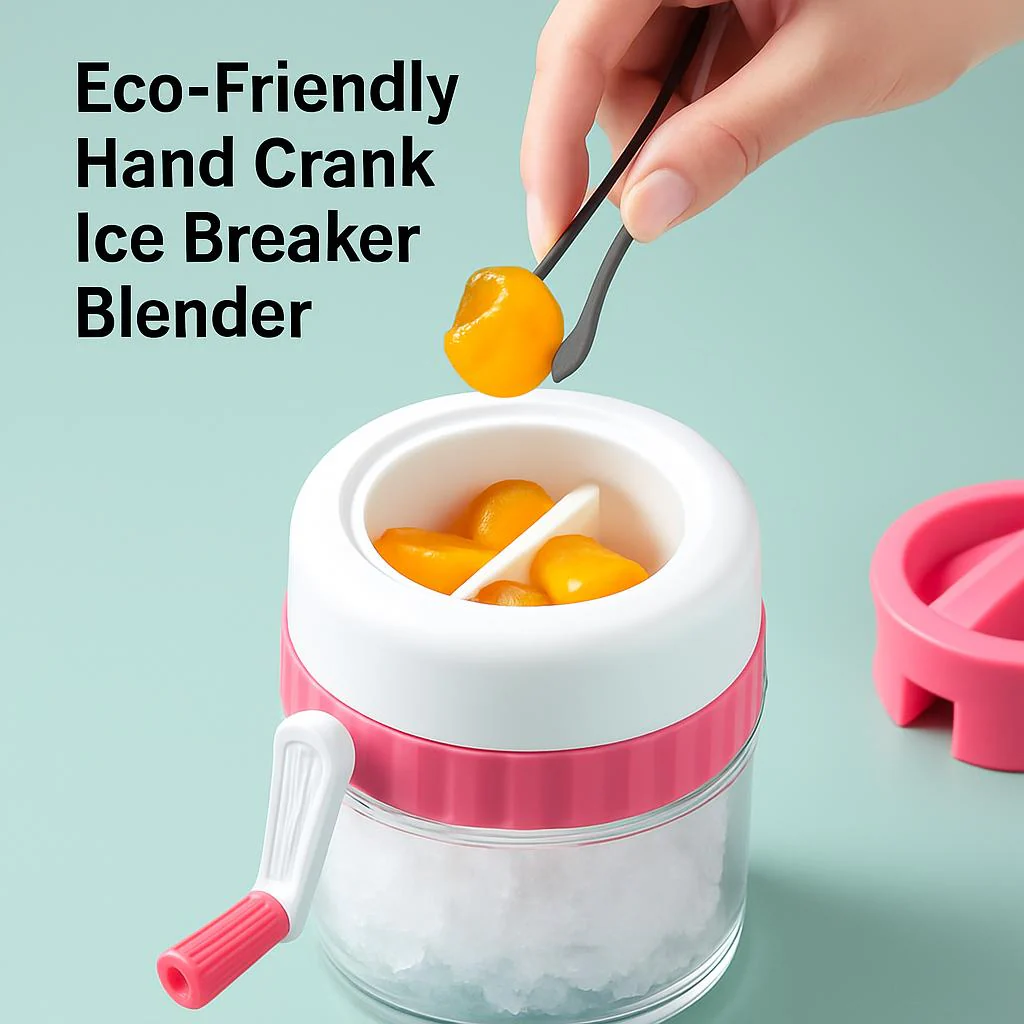 Eco-Friendly Hand Crank Ice Breaker Blender - Image 5