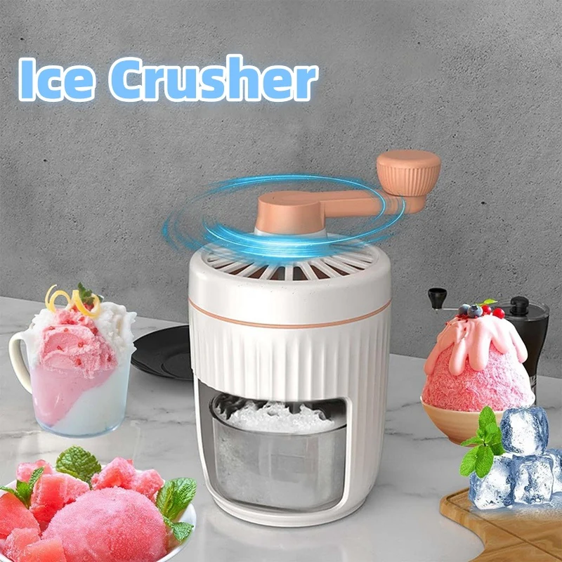 Hand Cranked Ice Shaving Machine for Smoothies - Image 15