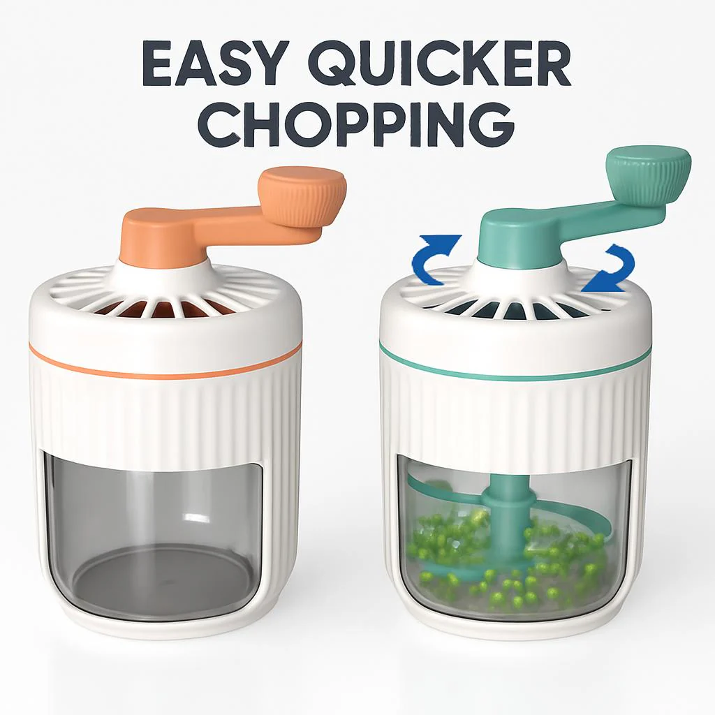 Hand Cranked Ice Shaving Machine for Smoothies - Image 4