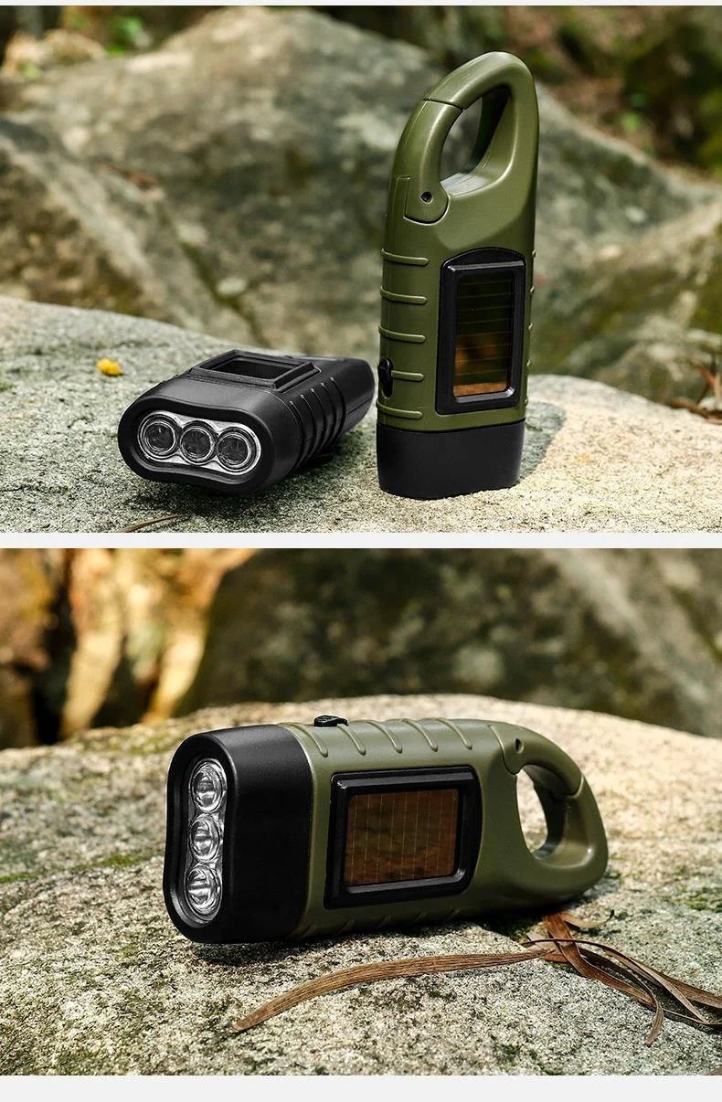Solar Hand Crank Flashlight - Eco-Friendly Emergency Light - Image 15