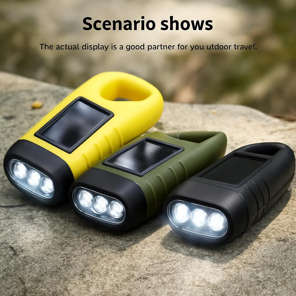 Solar Hand Crank Flashlight - Eco-Friendly Emergency Light - Image 6