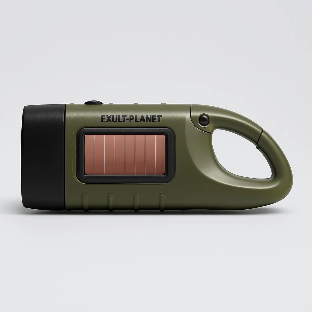 Solar Hand Crank Flashlight - Eco-Friendly Emergency Light - Image 8