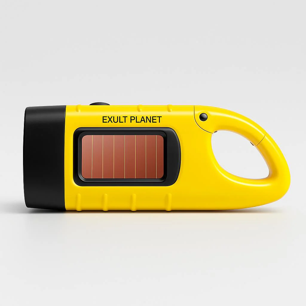 Solar Hand Crank Flashlight - Eco-Friendly Emergency Light - Image 9