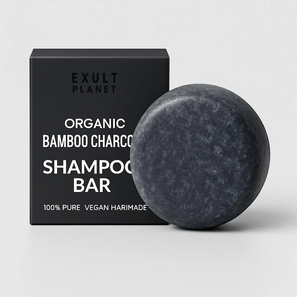 Organic Bamboo Charcoal Shampoo Bar - Plastic-Free, Vegan, Handmade - Image 9