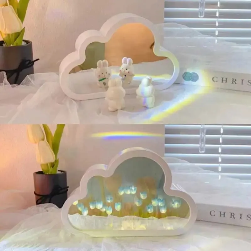 Handmade DIY Tulip Sea Luminous Ambient Light Ornament Creative Gift Valentine's Day Gift Home Decoration 20 Flowers - Image 5