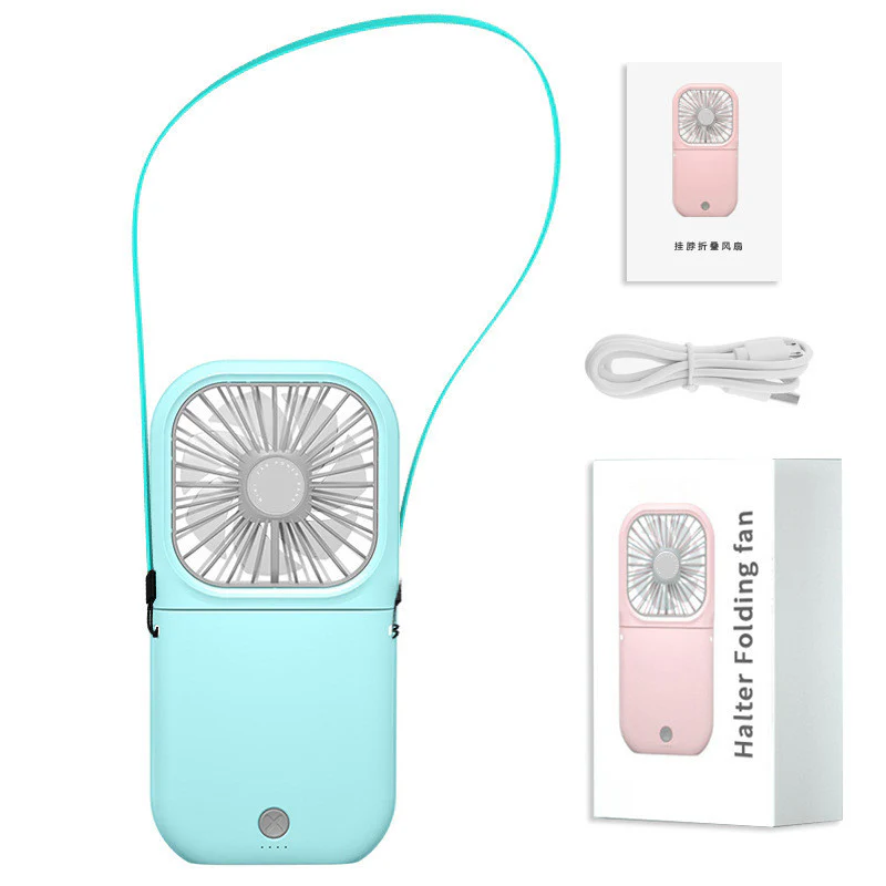Portable Neckband Fan with Dual Cooling Blades - Image 15