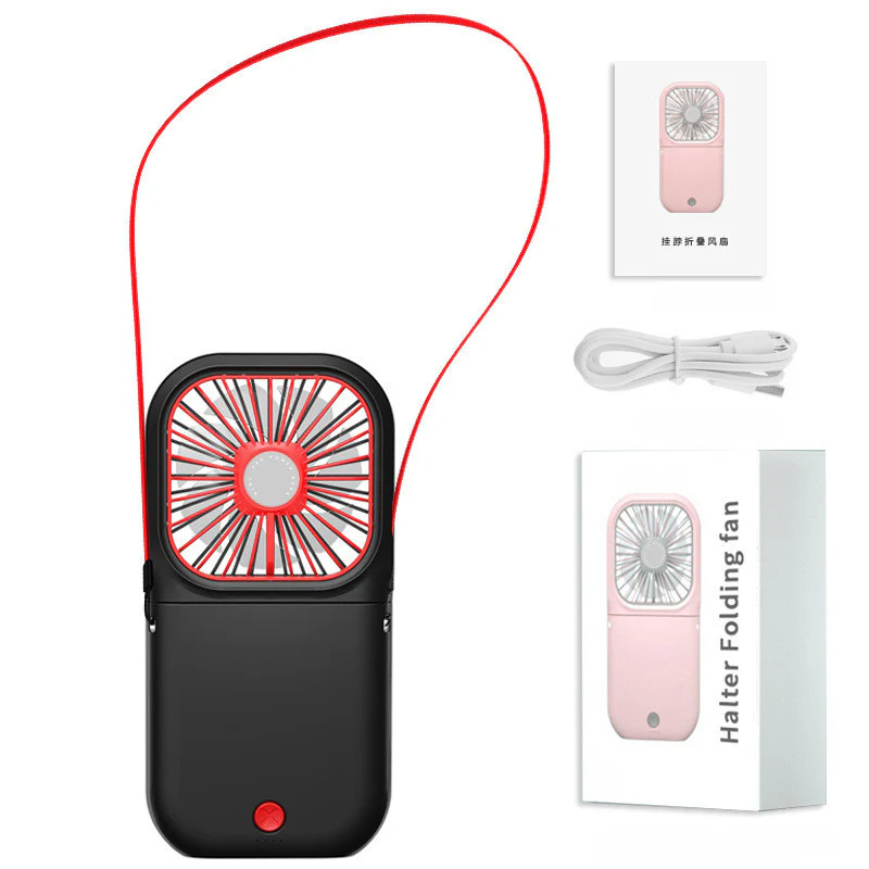 Portable Neckband Fan with Dual Cooling Blades - Image 25