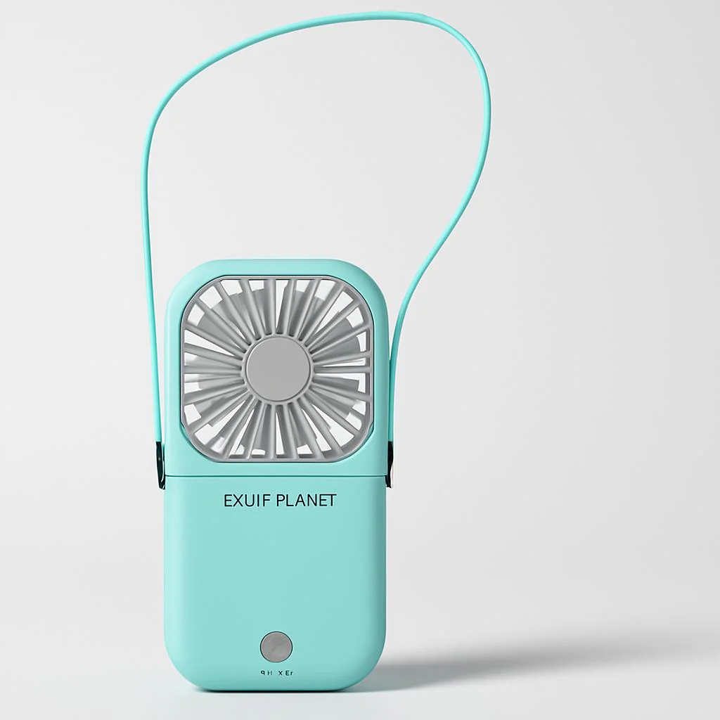 Portable Neckband Fan with Dual Cooling Blades - Image 3