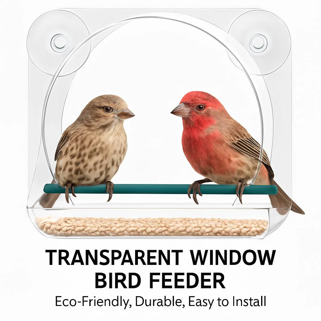 Transparent Window Bird Feeder - Eco-Friendly, Durable, Easy to Install - Image 4